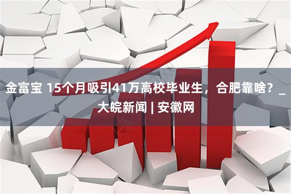 金富宝 15个月吸引41万高校毕业生，合肥靠啥？_大皖新闻 | 安徽网