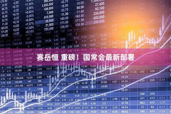 赛岳恒 重磅！国常会最新部署